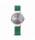 Reloj Aniversario de mujer con esfera multicolor tornasolada y brazalete en verde - 10X31-ANNIVERSARY
