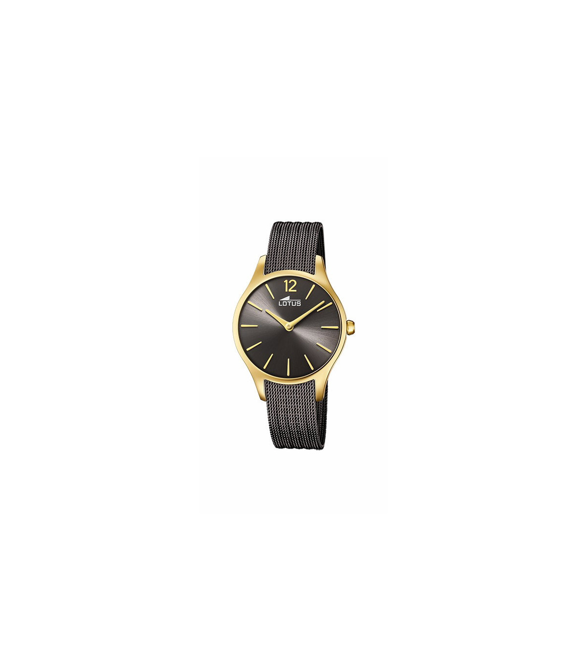 ⌚Reloj Lotus de mujer en negro con circonitas y nácar, ref. 18618/4.