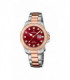 Reloj Mujer Bicolor Rosado y Plateado con Esfera Burdeos Festina - F20505/2