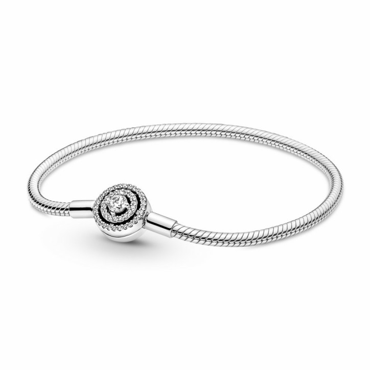 Pulsera Pandora Moments Cadena de Serpiente Halo Pandora - 590038C01
