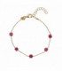 Pulsera Turmalina Rosa Alisia Madison - AL2534-ORO-TURMALINA