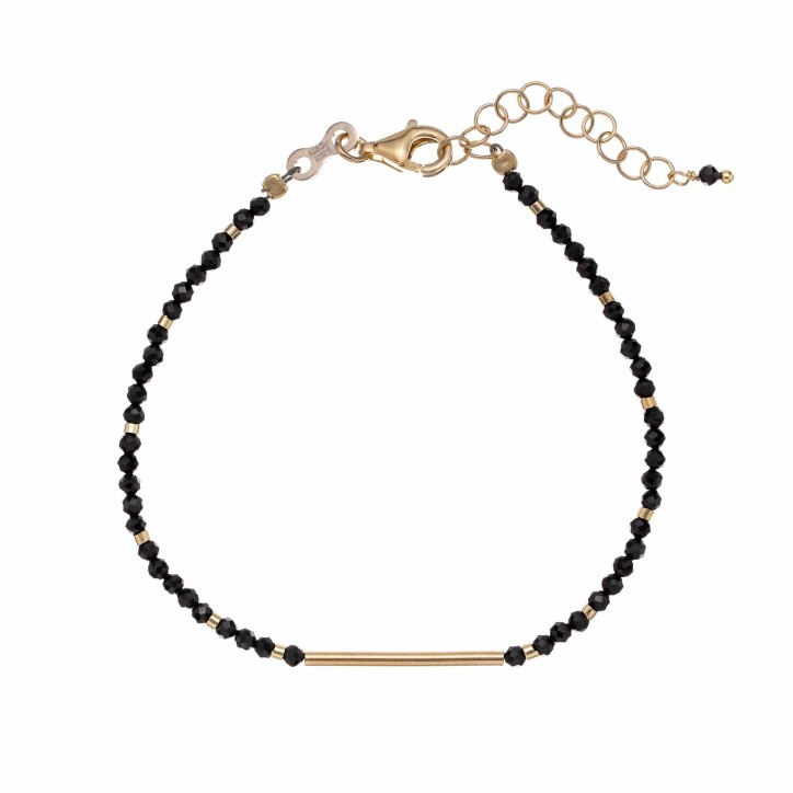 Pulsera con Piedra Espinela Alisia Bamboo - AL2968-ORO-SPINELLO