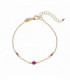 Pulsera con Rubíes en Plata Alisia - AL1568-ORO-RUBINO