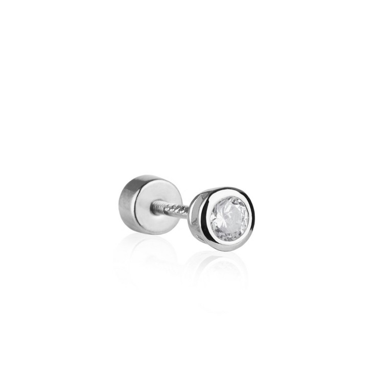 PIERCING CHATON Y CIRCONITAS CON BROCHE DE ROSCA - 45.PE3.02