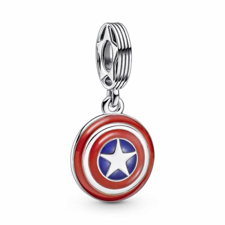 Charm Colgante Escudo Capitán América los Vengadores de Marvel - 79078C01