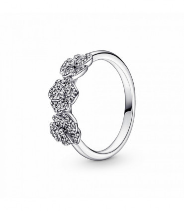 Anillo Triple Flor Pensamiento - 190786C01