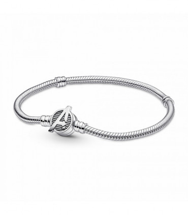 Pulsera Pandora Moments Cadena de Serpiente Cierre Logo Los Vengadores de Marvel - 590784C00