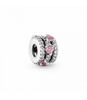 Charm  Pandora Corazones Triple Halo Brillante - 791161C01