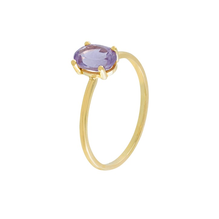 Anillo Oro 18 kilates con  Amatista - GRN-204-270