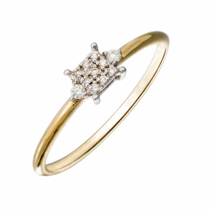 Anillo Oro 18k con 11 Diamantes - GRN-401-000
