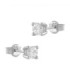 Pendientes Oro Blanco con Diamantes - GEA-101-139-UU