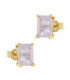 Pendientes Oro con Cuarzo Rosa - GEA-203-146-UU