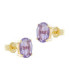 Pendientes Oro Amarillo con Amatistas - GEA-204-145-UU