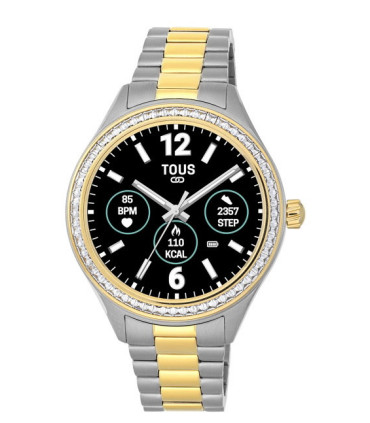 Reloj smartwatch con correa de nylon y correa de silicona blanca T-Band