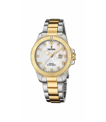 RELOJ FESTINA CREMA CORREA DE ACERO, MUJER - F20504/2
