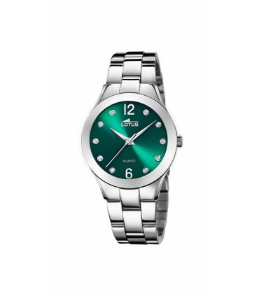 RELOJ LOTUS VERDE CORREA DE ACERO INOXIDABLE 316L, MUJER - 18884/7