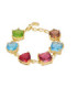 Pulsera Arlos De Cuarzo Hidrotermal Multicolor Luxenter acabado en oro amarillo de 18 quilates. - BXA271Y92000