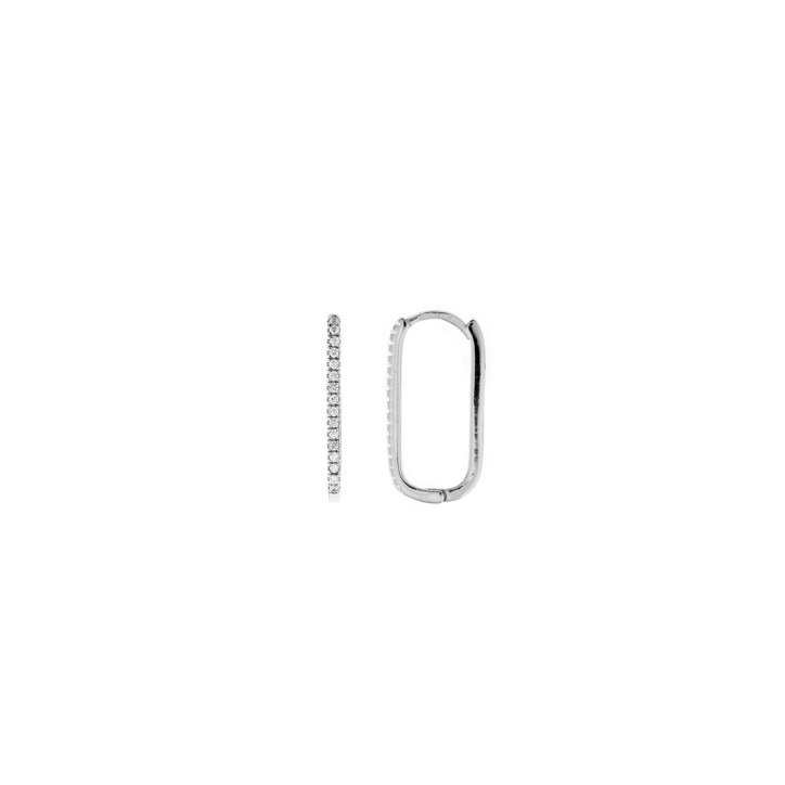 PENDIENTES DE ARO CON CIRCONITAS BRILLANTES - 213A0413