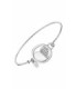 Pulsera Mujer Acero Rígida con Corazón Brillante Lotus Style - LS2014/2/4
