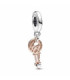 Charm Colgante Llave y Corazón Deslizante en Dos Tonos Pandora - 782510C00