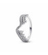 Anillo Ola Asimétrica Brillante Pandora - 192543C01