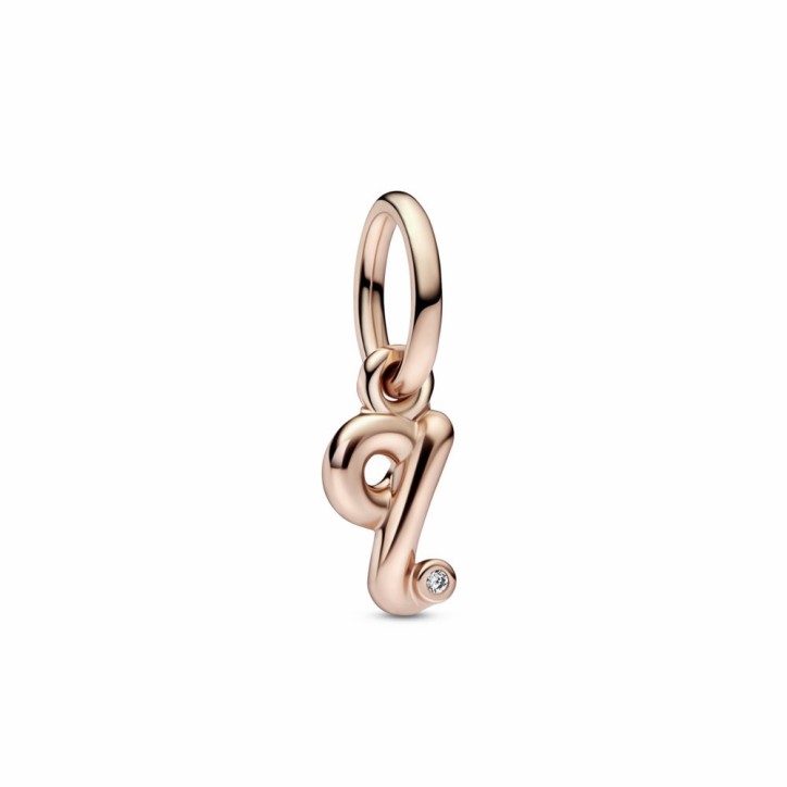 Charm Colgante Letra Minúscula q del Alfabeto Pandora - 782476C01