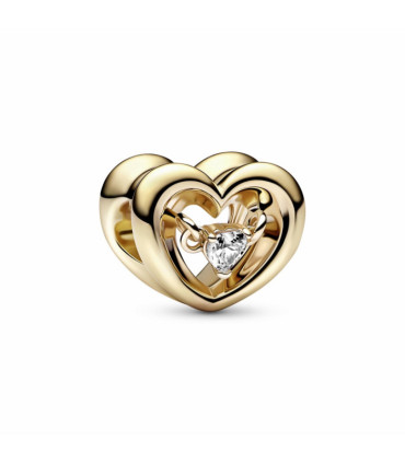Charm Corazón Radiante y Gema Flotante Pandora - 762493C01
