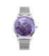 Reloj de mujer TOOTING de esfera violeta con flor en glitter multicolor Mark Maddox - MM0130-97