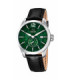 Reloj Jaguar Hombre Piel con Esfera Verde y Cristal de Zafiro - J663/3