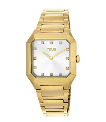 Reloj analógico con brazalete de acero IPG dorado Karat Squared - 200351051