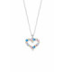 Collar de Corazón con Piedras de Colores Lotus Silver - LP3536-1/1