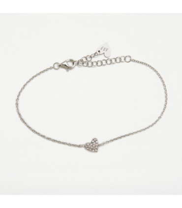 Pulsera Agahta Ruiz de la Prada con Corazón rosa pastel - 315STA