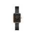 Reloj Cuadrado Mujer en Negro con tonos Rosados de Daniel Wellington - DW00100433