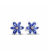 Pendientes de Botón Herbario Azul Brillante - 292407C01