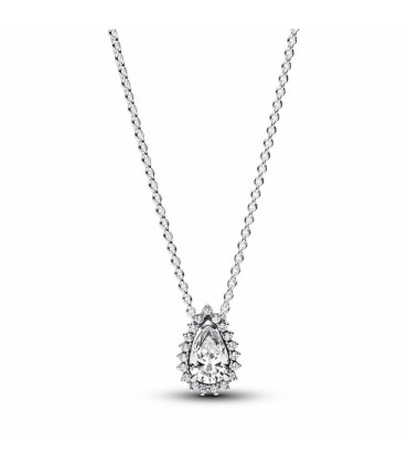 Collar Halo Brillante Corte Pera Pandora - 392832C01