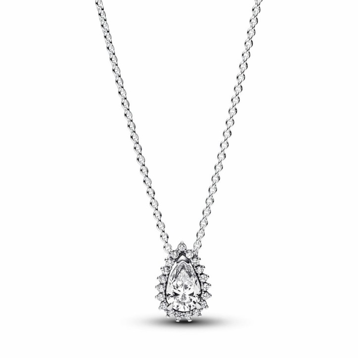 Collar Halo Brillante Corte Pera Pandora - 392832C01