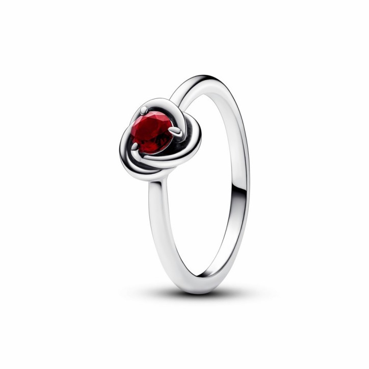 Anillo Círculo Eternity Rojo Pandora - 192993C01