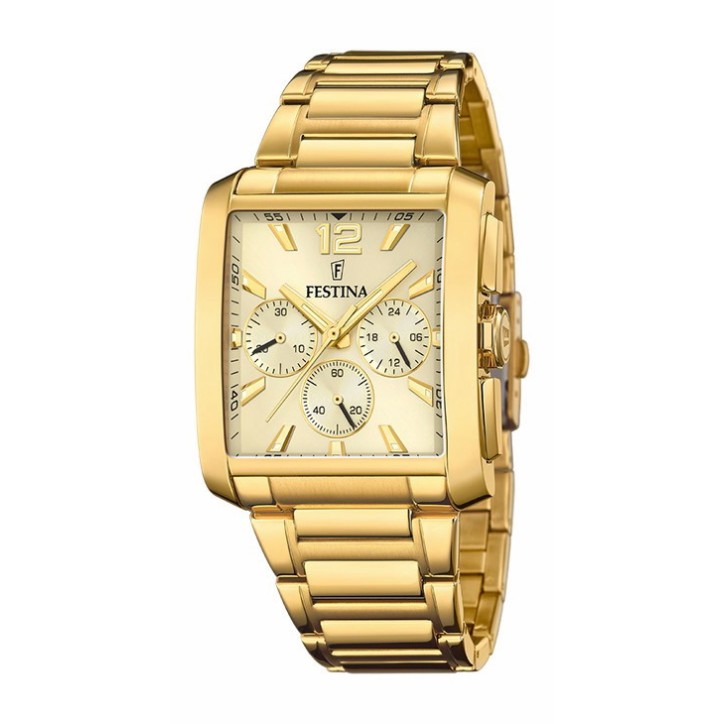 RELOJ DE HOMBRE FESTINA TIMELESS CHRONOGRAPH CON ESFERA DORADA - F20638/2