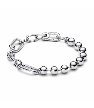 Pulsera de Eslabones Link y Cuentas Metálicas Pandora ME - 592793C00