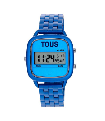 Reloj digital con brazalete de aluminio en color azul D-Logo TOUS - 300358002