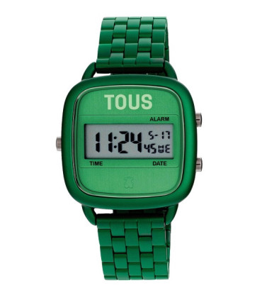 Reloj digital con brazalete de aluminio en color verde D-Logo TOUS - 300358000
