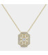COLLAR VIDRIERA CIRCONITAS EN ORO AMARILLO DE 18 QUILATES LITTA FIORE. - LNL-201-820-UU