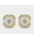 PENDIENTES VINTAGE PAVÉ CIRCONITAS EN ORO AMARILLO DE 18 QUILATES LITTA FIORE. - LEA-201-821-UU