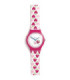 RELOJ PEQUEÑO FLIP CORAZONES CON BRILLANTES - AGR362