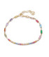 Pulsera cadena Elegant de plata de ley con baño de oro y circonitas de colores engarzadas VICEROY - 1339P100-39