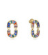 Pendientes Elegant de plata de ley con baño de oro y circonitas de colores VICEROY - 13171E100-39