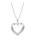 Collar Corazón con Piedras Azules Lotus Silver - LP3718-1/1