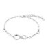 Pulsera Infinitos con Corazones Lotus Silver - LP3616-2/1