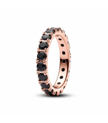 Anillo Eternity Fila Negra Brillante Pandora - 180050C02