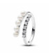 Anillo Abierto Perlas Cultivadas de Agua Dulce y Pavé Pandora - 193145C01 Anillo Abierto Perlas Cultivadas de Agua Dulce y Pavé Pandora - 193145C01